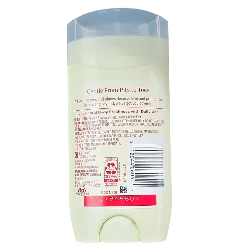 Old Spice Fiji Total Body Deodorant Stick Sensitive 3.0 oz Aluminum Free Coconut